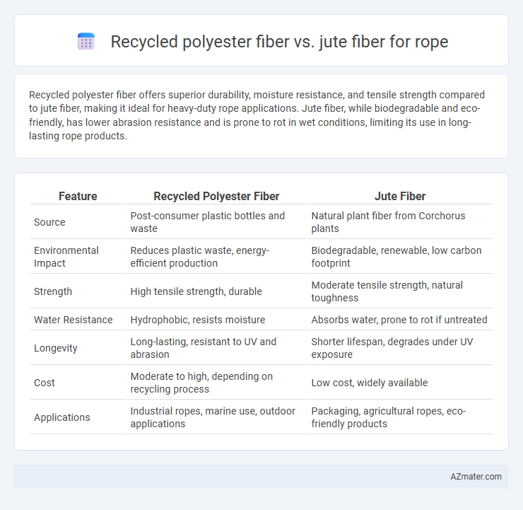 Recycled polyester fiber vs. jute fiber for rope - What is The Difference?