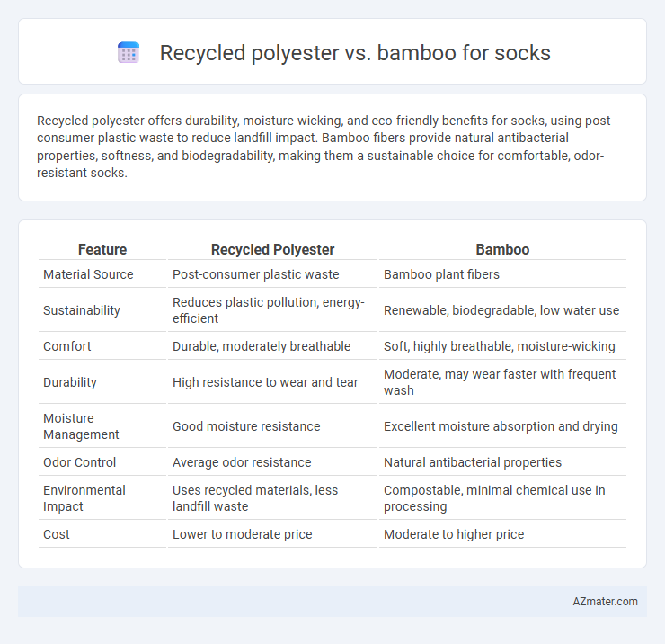 Recycled polyester vs. bamboo for socks - What is The Difference?