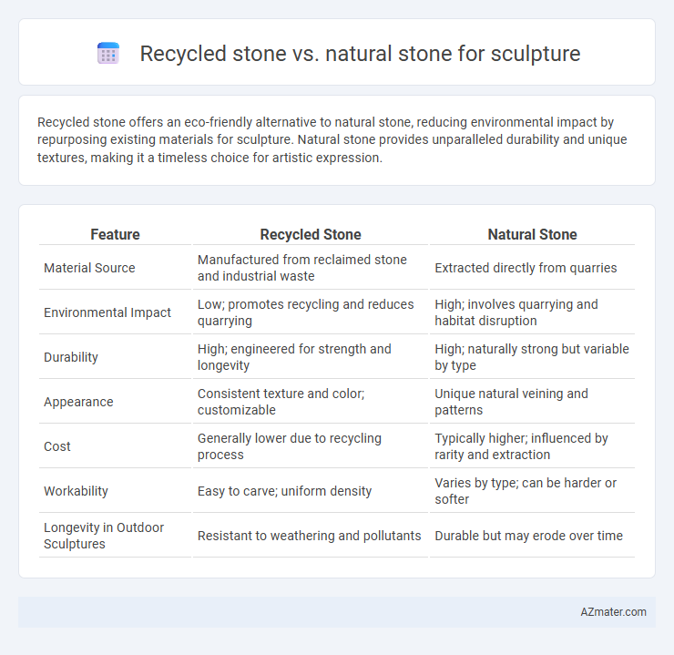 Recycled stone vs. natural stone for sculpture - What is The Difference?