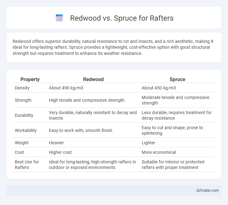 Redwood vs. Spruce for Rafters - What is The Difference?