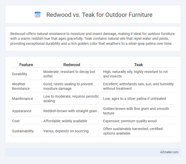 Redwood vs. Teak for Outdoor Furniture - What is The Difference?