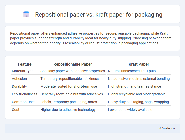 Repositional paper vs. kraft paper for packaging - What is The Difference?