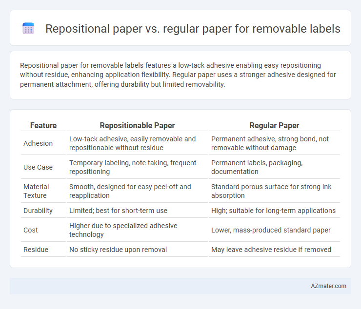Repositional paper vs. regular paper for removable labels - What is The Difference?