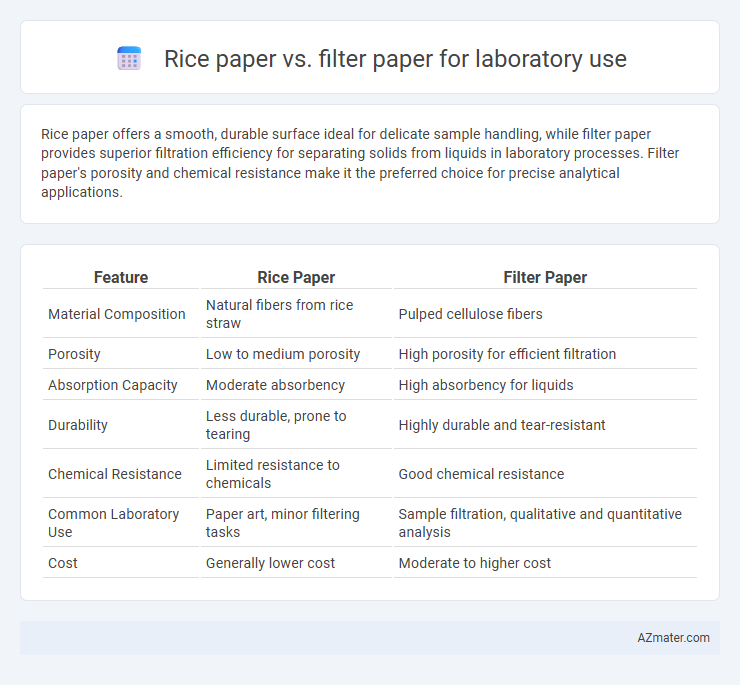 Rice paper vs. filter paper for laboratory use - What is The Difference?