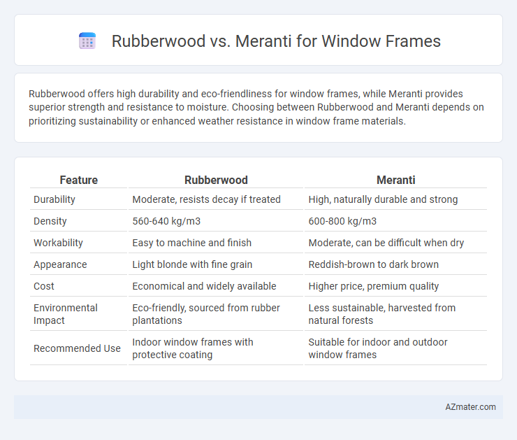 Rubberwood vs. Meranti for Window Frames - What is The Difference?