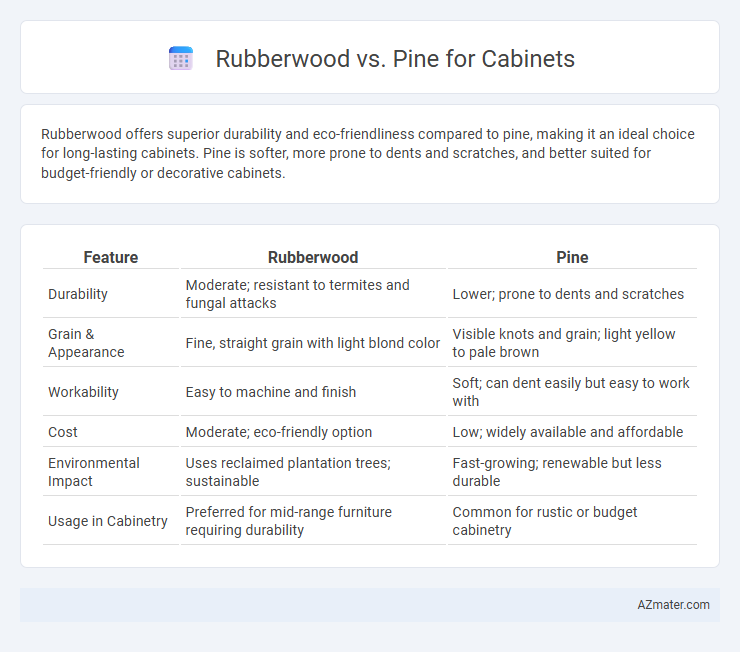 Rubberwood vs. Pine for Cabinets - What is The Difference?