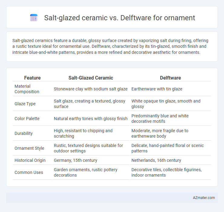 Salt-glazed ceramic vs. Delftware for ornament - What is The Difference?