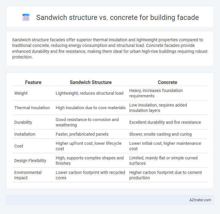 Sandwich structure vs. concrete for building facade - What is The Difference?