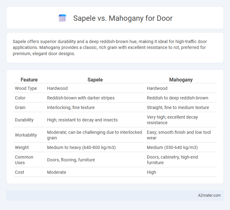 Sapele vs. Mahogany for Door - What is The Difference?