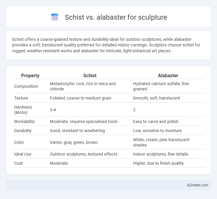 Schist vs. alabaster for sculpture - What is The Difference?
