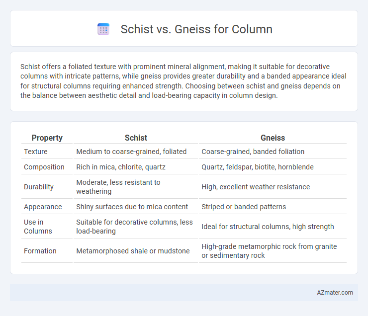 Schist vs. Gneiss for Column - What is The Difference?