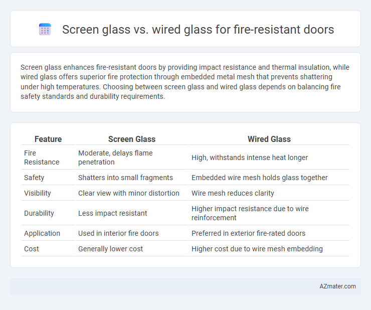 Screen glass vs. wired glass for fire-resistant doors - What is The Difference?