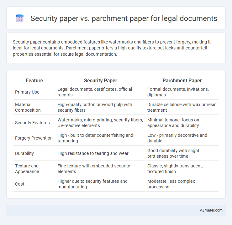 Security paper vs. parchment paper for legal documents - What is The Difference?