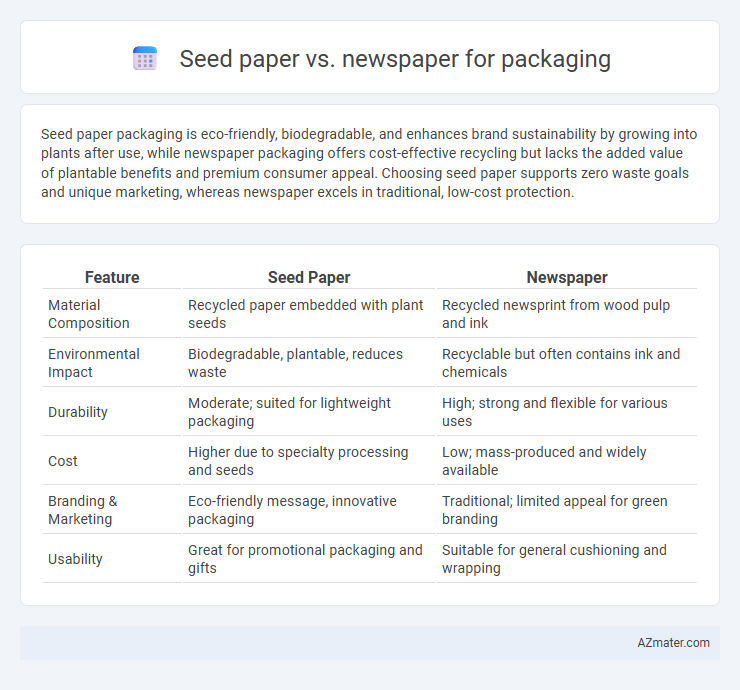 Seed paper vs. newspaper for packaging - What is The Difference?