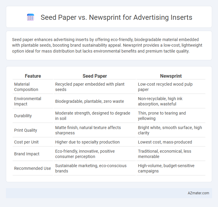 Seed Paper vs. Newsprint for Advertising Inserts - What is The Difference?