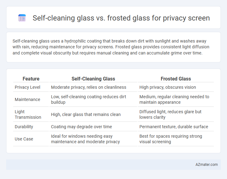 Self-cleaning glass vs. frosted glass for privacy screen - What is The Difference?