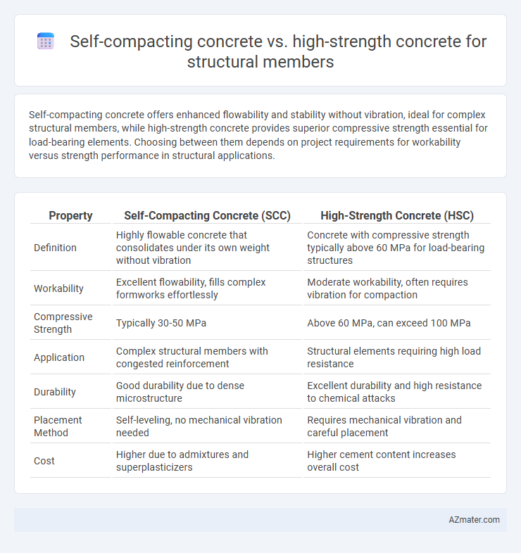 Self-compacting concrete vs. high-strength concrete for structural members - What is The Difference?