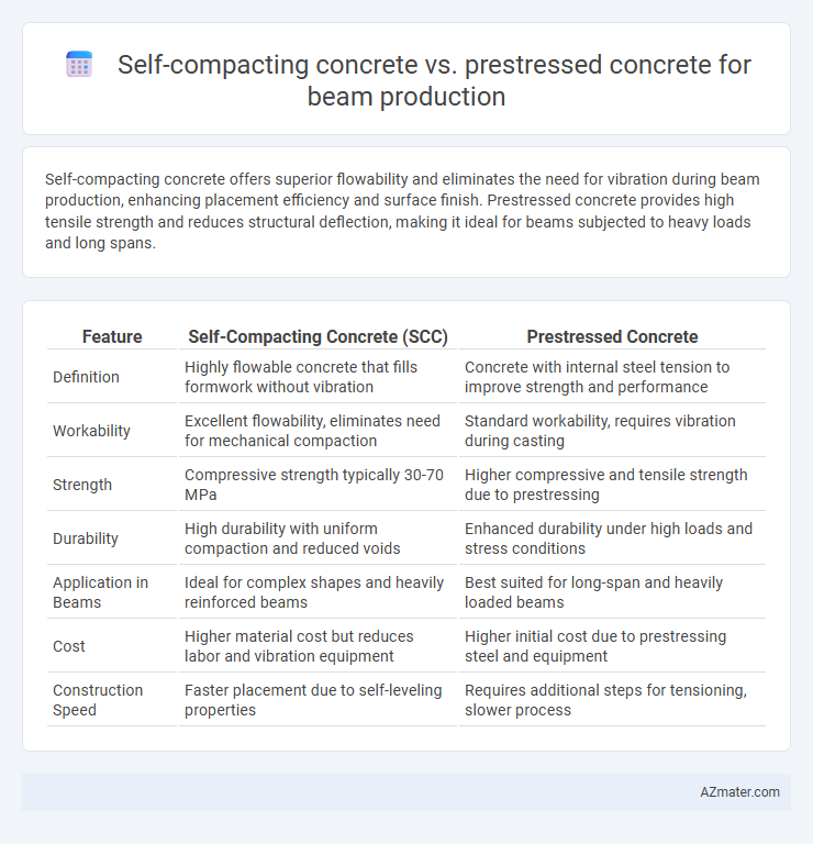 Self-compacting concrete vs. prestressed concrete for beam production - What is The Difference?