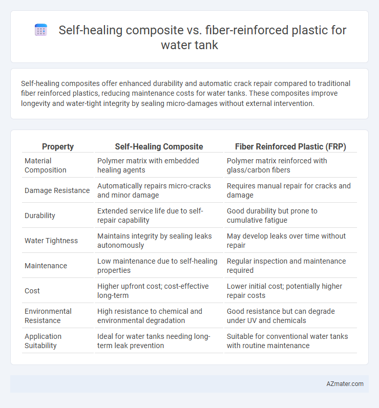 Self-healing composite vs. fiber-reinforced plastic for water tank - What is The Difference?