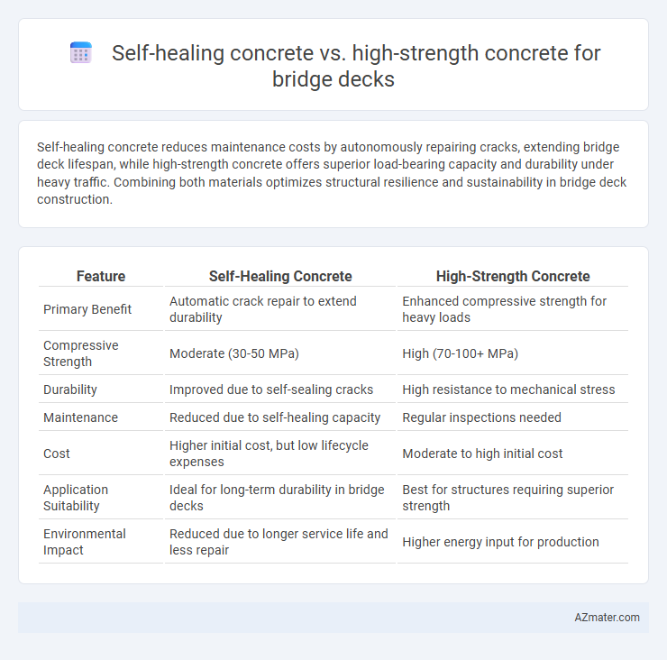 Self-healing concrete vs. high-strength concrete for bridge decks - What is The Difference?