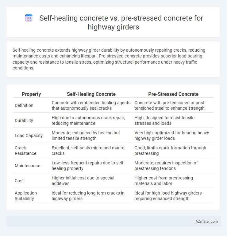 Self-healing concrete vs. pre-stressed concrete for highway girders - What is The Difference?