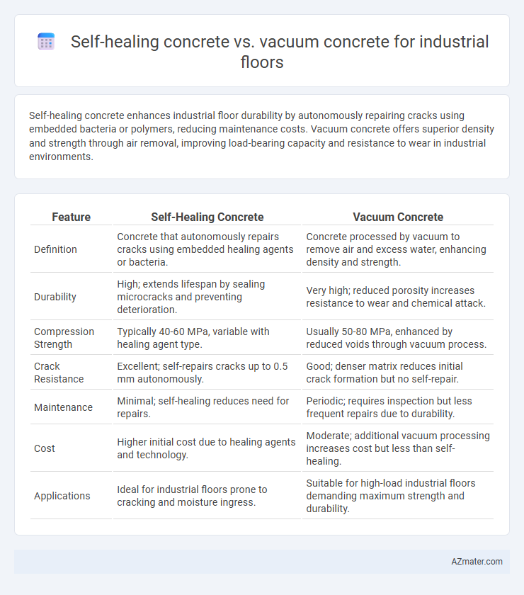 Self-healing concrete vs. vacuum concrete for industrial floors - What is The Difference?