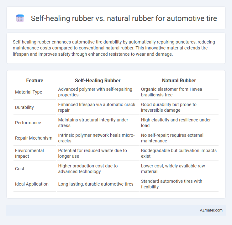 Self-healing rubber vs. natural rubber for automotive tire - What is The Difference?