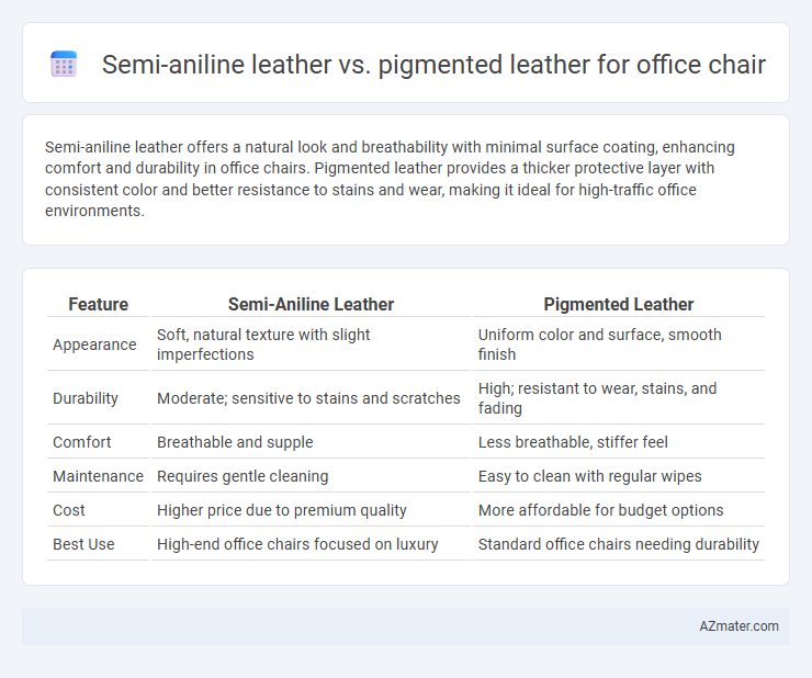 Semi-aniline leather vs. pigmented leather for office chair - What is The Difference?