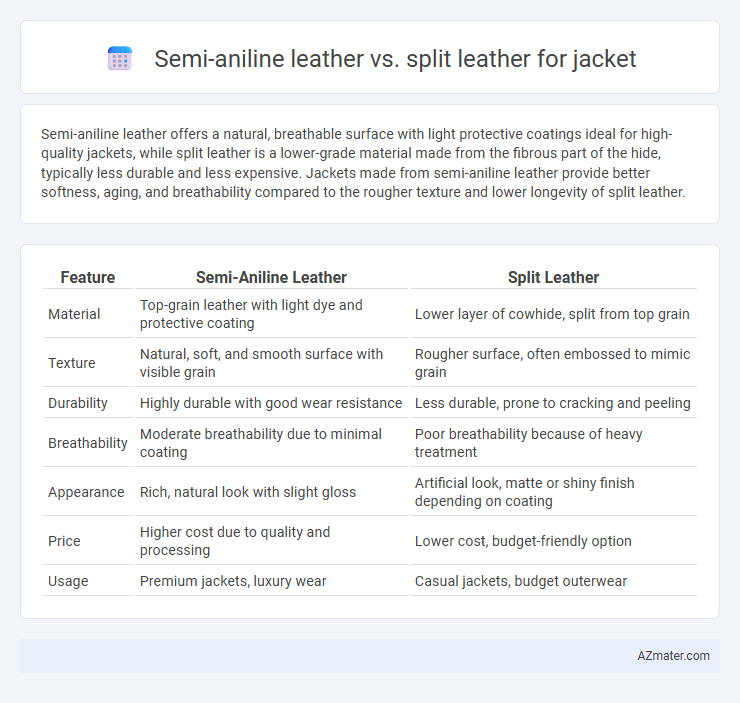 Semi-aniline leather vs. split leather for jacket - What is The Difference?