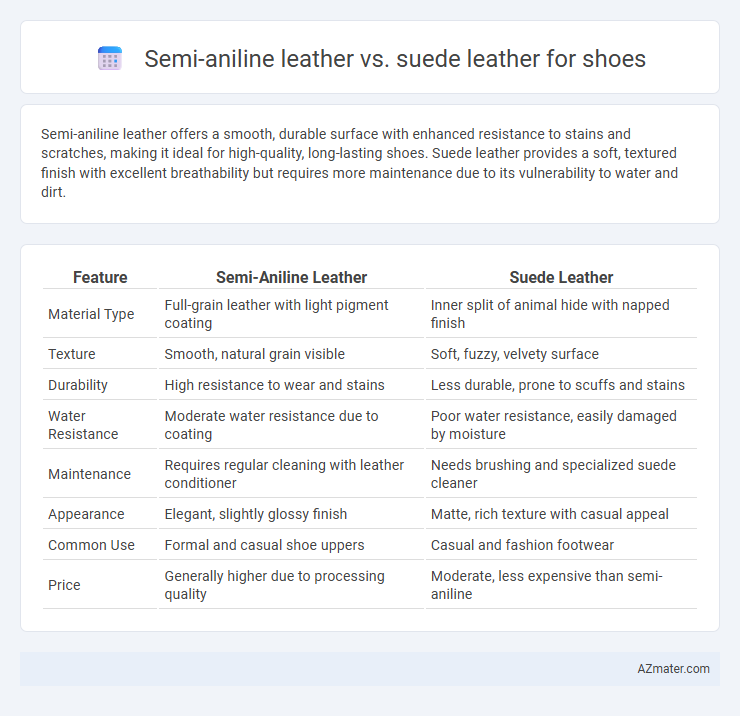 Semi-aniline leather vs. suede leather for shoes - What is The Difference?