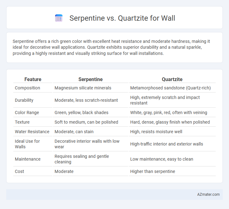 Serpentine vs. Quartzite for Wall - What is The Difference?