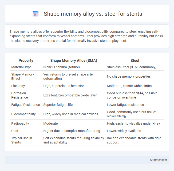 Shape memory alloy vs. steel for stents - What is The Difference?