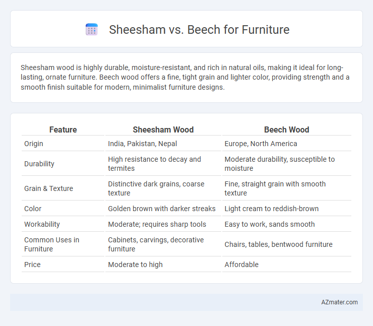 Sheesham vs. Beech for Furniture - What is The Difference?