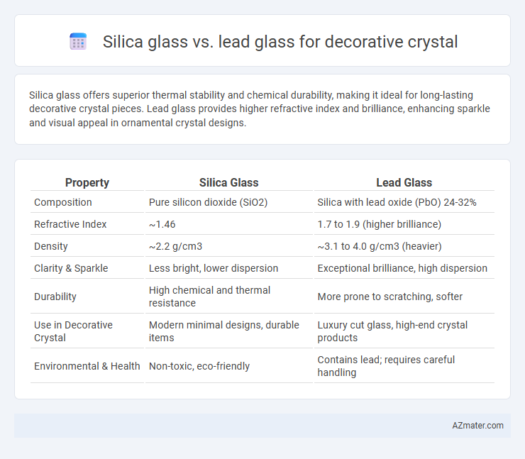 Silica glass vs. lead glass for decorative crystal - What is The Difference?