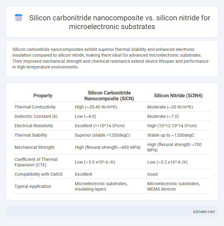 Silicon carbonitride nanocomposite vs. silicon nitride for microelectronic substrates - What is The Difference?