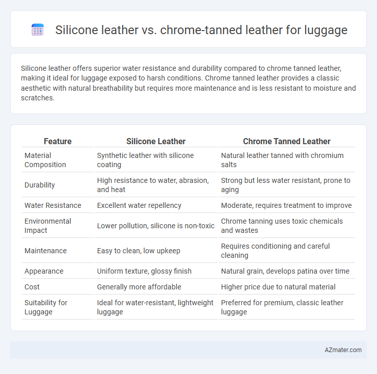 Silicone leather vs. chrome-tanned leather for luggage - What is The Difference?