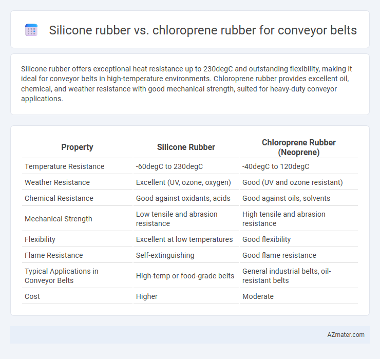 Silicone rubber vs. chloroprene rubber for conveyor belts - What is The Difference?