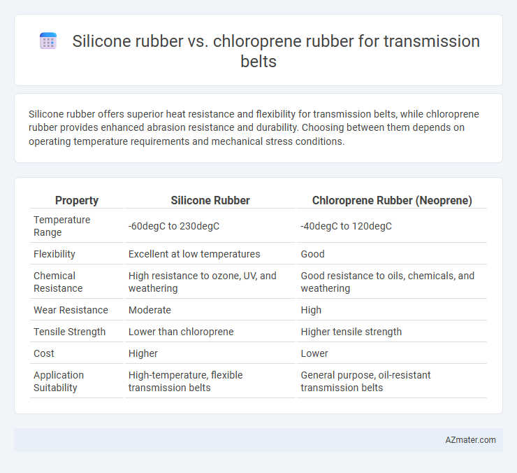 Silicone rubber vs. chloroprene rubber for transmission belts - What is The Difference?
