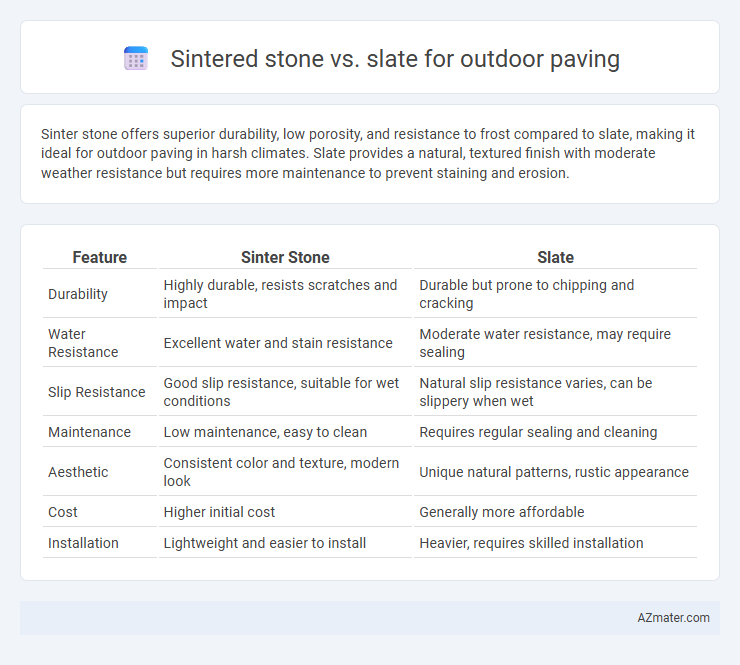 Sintered stone vs. slate for outdoor paving - What is The Difference?