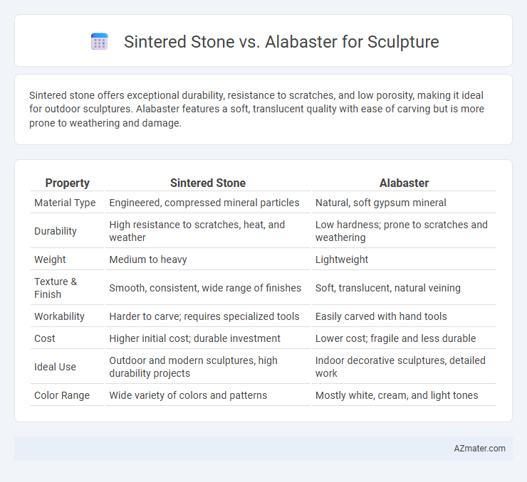 Sintered Stone vs. Alabaster for Sculpture - What is The Difference?
