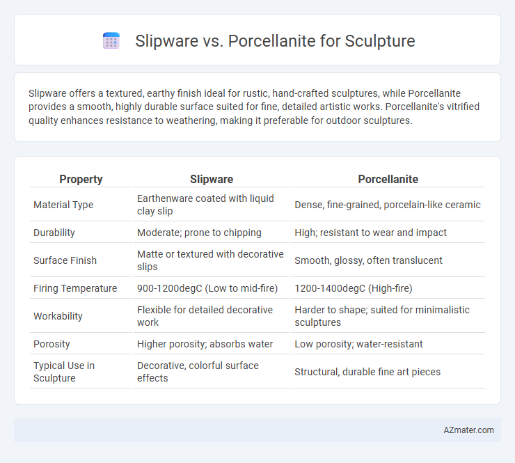 Slipware vs. Porcellanite for Sculpture - What is The Difference?
