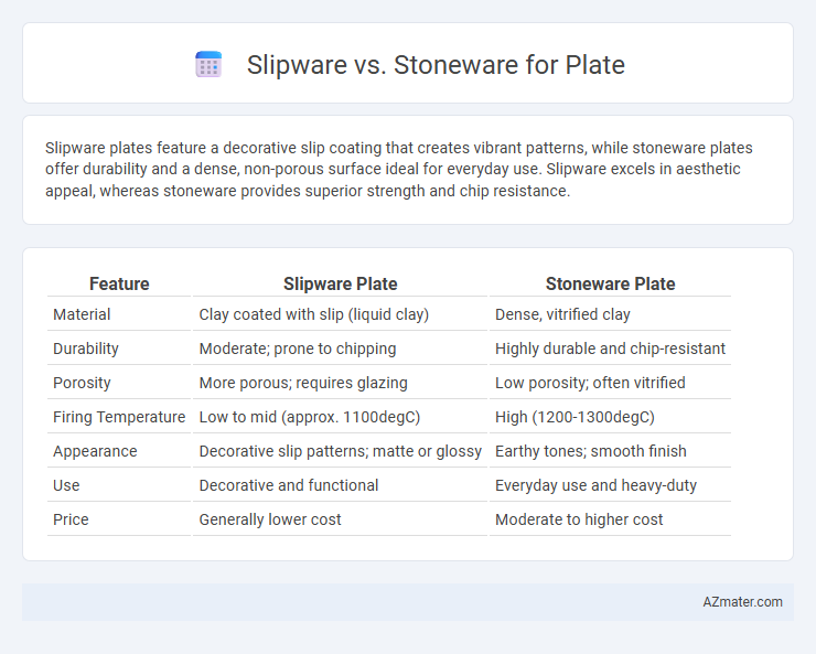 Slipware vs. Stoneware for Plate - What is The Difference?