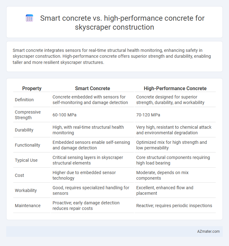Smart concrete vs. high-performance concrete for skyscraper construction - What is The Difference?