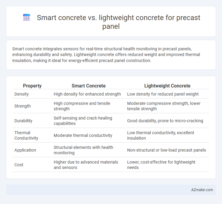 Smart concrete vs. lightweight concrete for precast panel - What is The Difference?