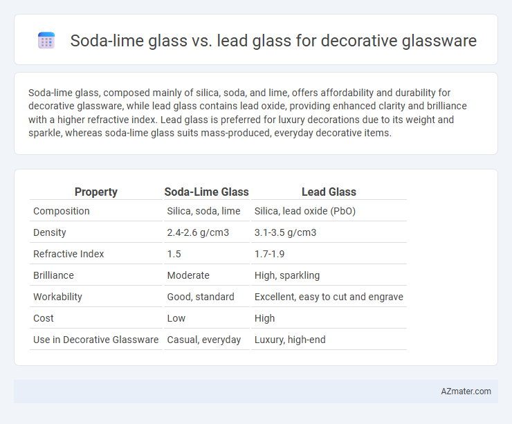 Soda-lime glass vs. lead glass for decorative glassware - What is The Difference?