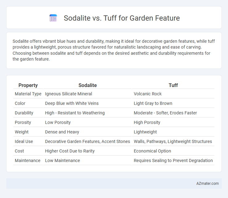 Sodalite vs. Tuff for Garden Feature - What is The Difference?