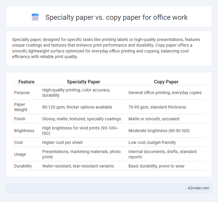 Specialty paper vs. copy paper for office work - What is The Difference?