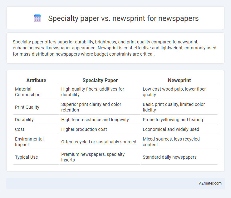 Specialty paper vs. newsprint for newspapers - What is The Difference?