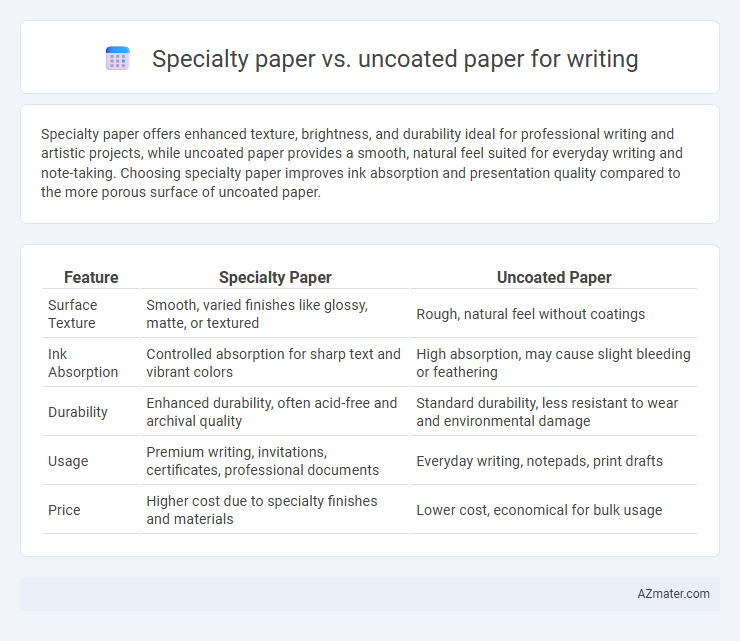 Specialty paper vs. uncoated paper for writing - What is The Difference?