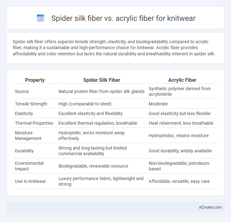 Spider silk fiber vs. acrylic fiber for knitwear - What is The Difference?